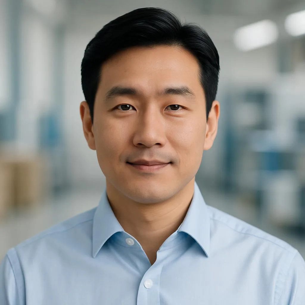 Portrait of a supplier CEO with a gentle smile